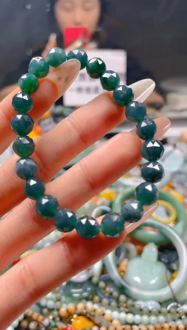 【闪购商品】翡翠颈饰未镶嵌7-8MM/C/翡翠A货一图一物