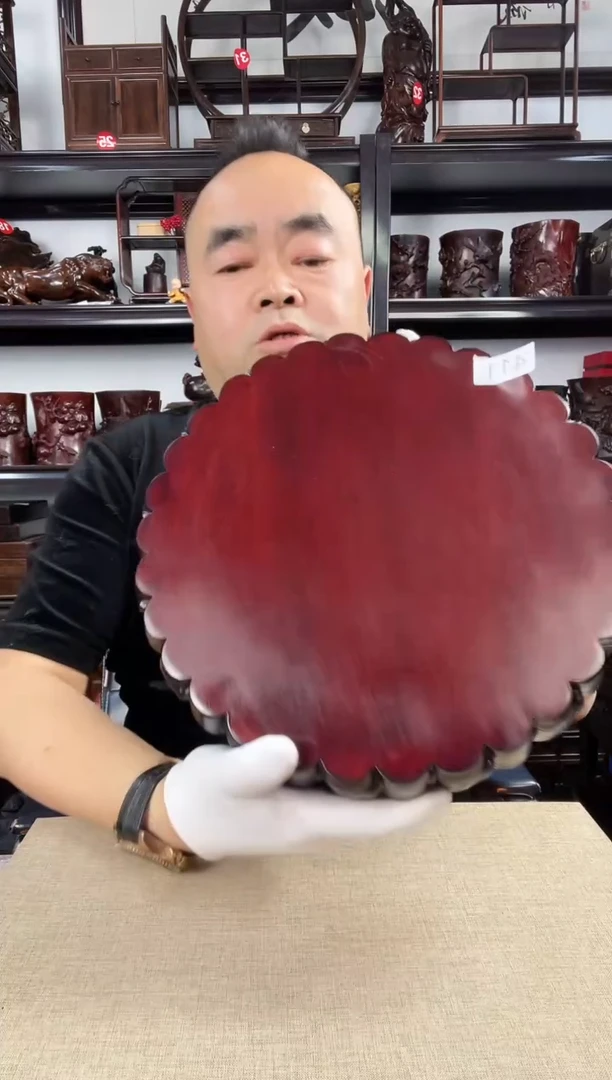 木老李红木工艺品411瑕疵