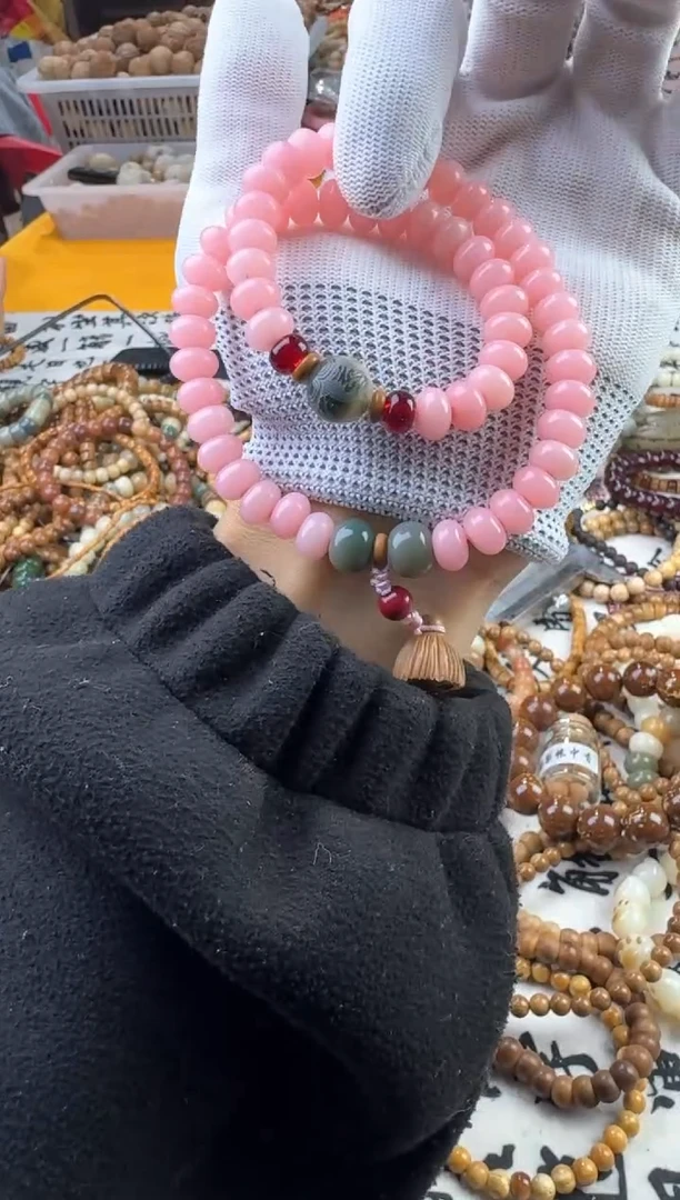 【闪购商品】菩提手串/手链菩提根粉色搭配款双圈