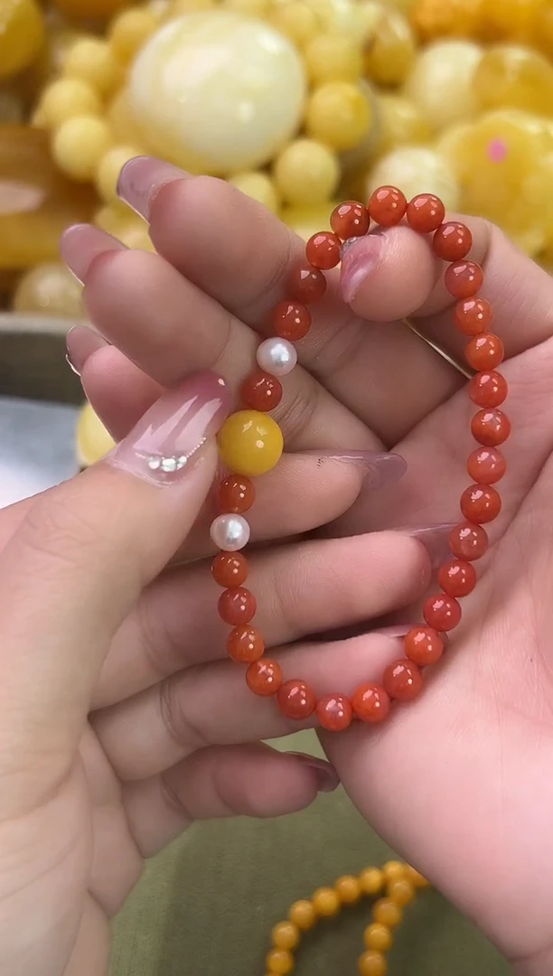 裸石琥珀未镶嵌天然琥珀蜜蜡手串