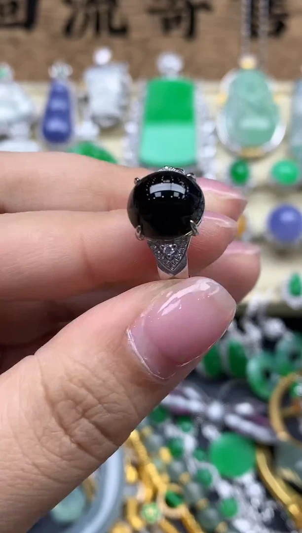 【闪购商品】翡翠戒指18K金镶嵌577-中国好珍宝