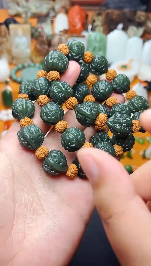 【闪购商品】和田玉手串未镶嵌核桃手串多样性拍一发一01