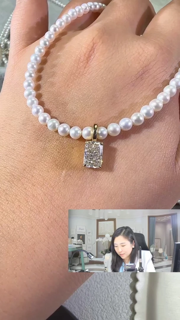 【闪购商品】合成钻石裸石未镶嵌1.55 D VS1雷迪恩吊坠