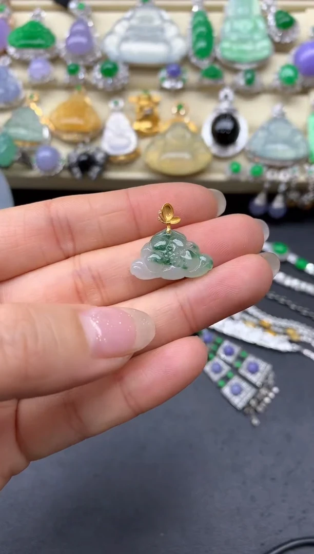 【闪购商品】翡翠颈饰18K金镶嵌118-中国好珍宝