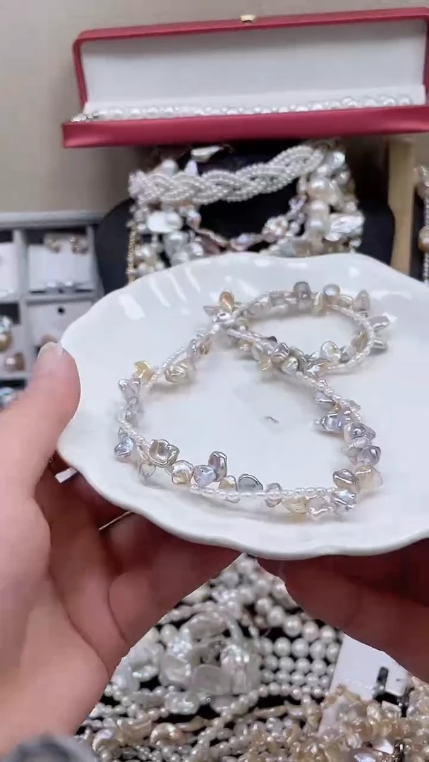 未镶嵌项链淡水珍珠【纯恬饰品】