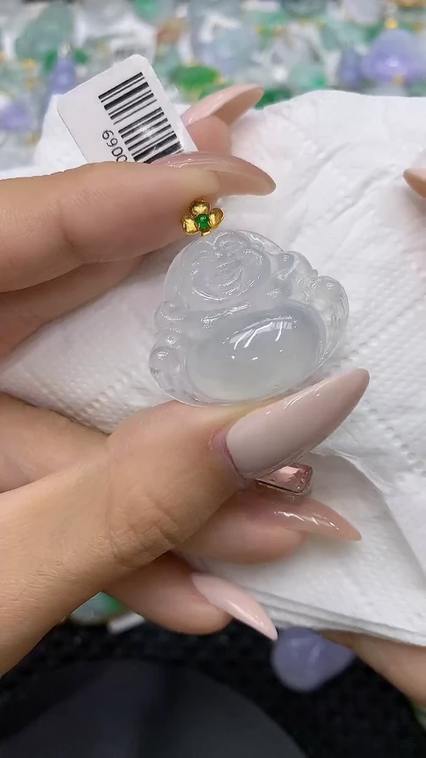 颈饰18K金镶嵌翡翠111111111111