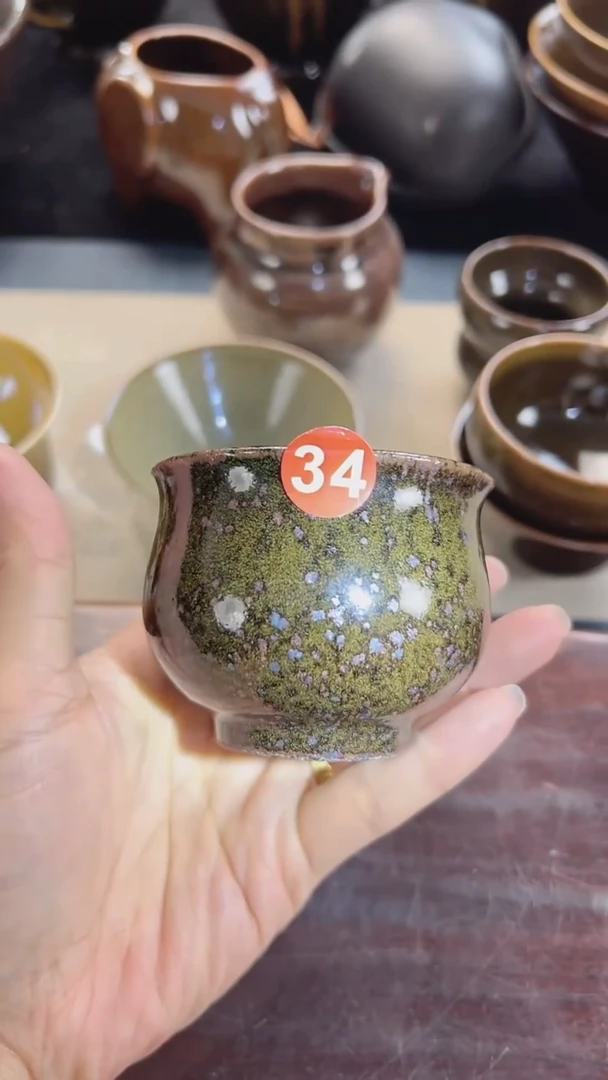 特色窑变色的炉式杯
