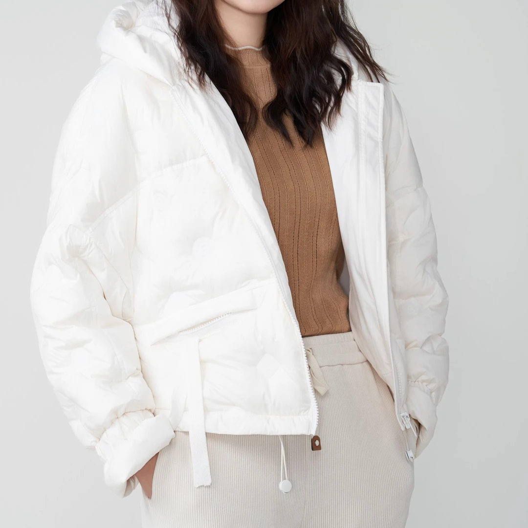 休闲羽绒服短款保暖百搭时尚女士秋冬连帽