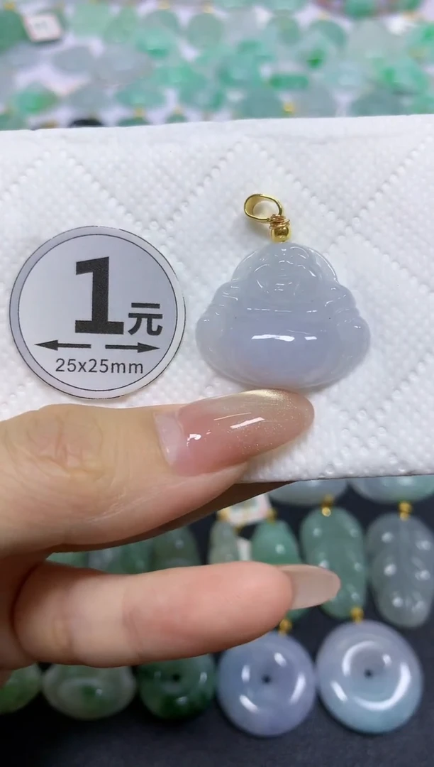 颈饰未镶嵌翡翠天然翡翠A货