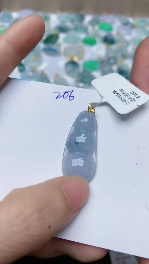 【闪购商品】翡翠颈饰18K金镶嵌天然翡翠A货    206