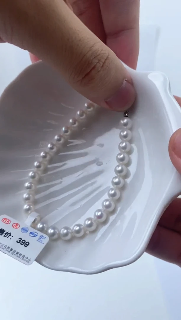项链银S925镶嵌淡水珍珠108261