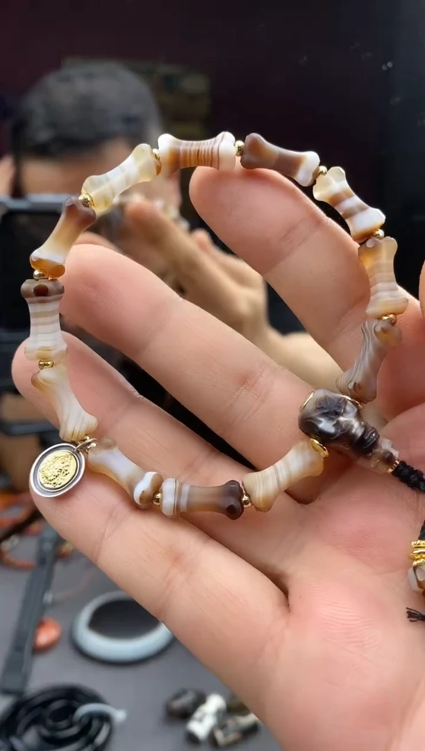 玛瑙/玉髓颈饰未镶嵌-1108 -35 多样性发