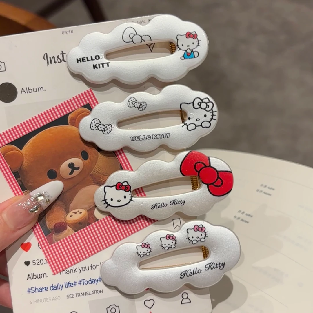可爱云朵kt卡通鸭嘴百搭甜美ins侧边少女心刘海卡通发卡发夹发饰