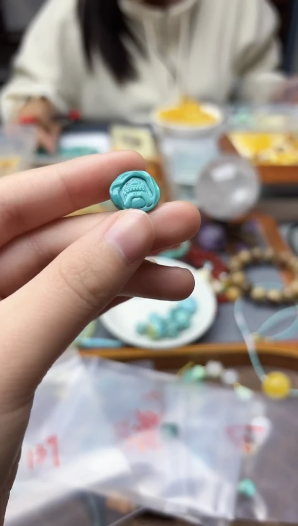 未镶嵌绿松石挂件松石不看GW