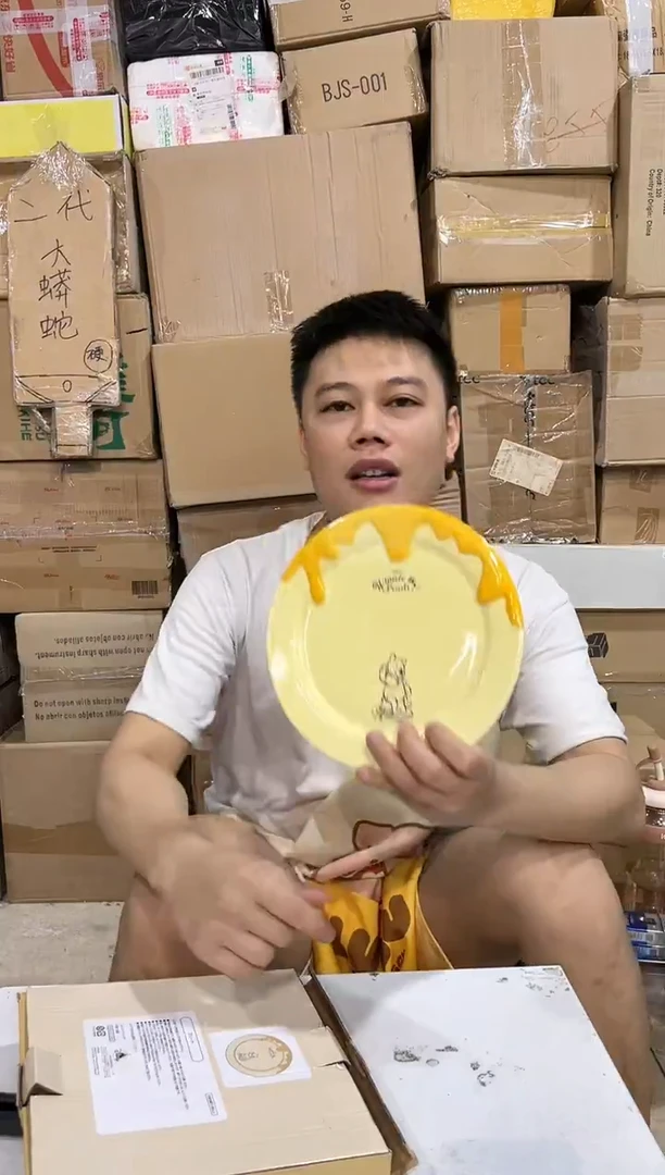 瓷片原盒维尼餐盘