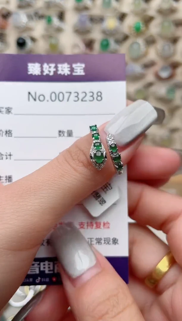 【闪购商品】翡翠戒指银S925镶嵌......