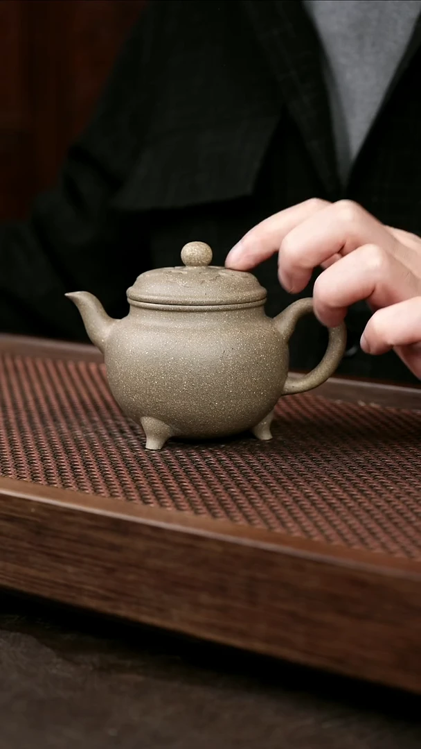 茶壶紫砂岩中泥大彬如意