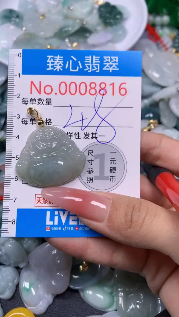 【闪购商品】翡翠颈饰未镶嵌含绳0008816