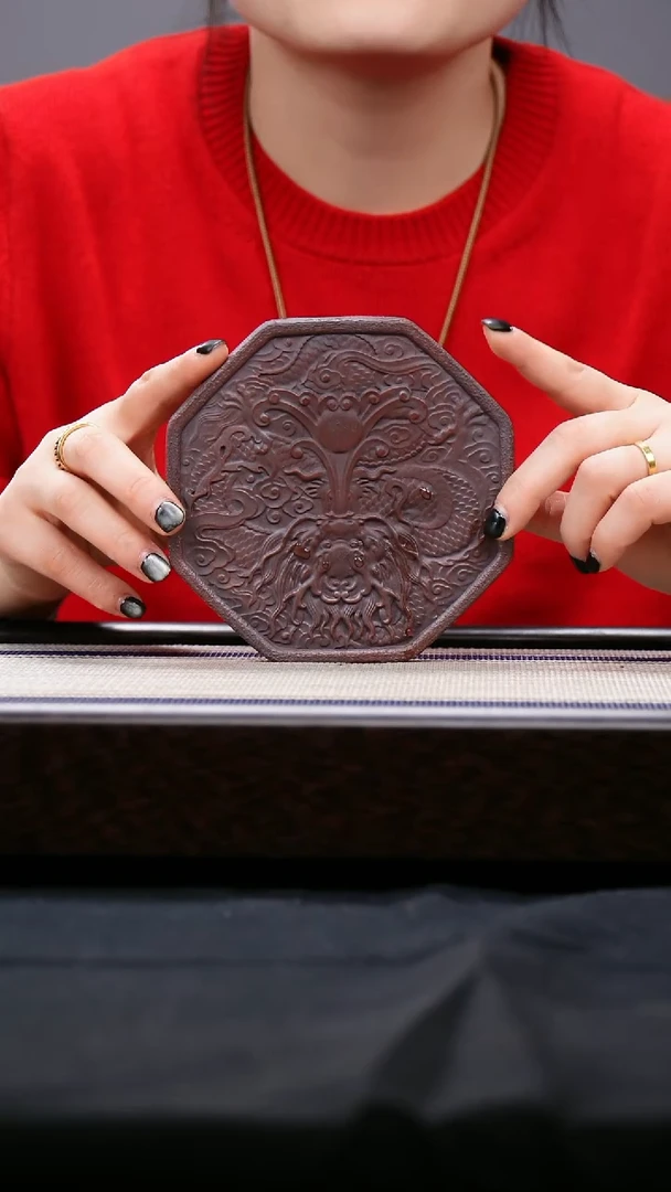 【闪购商品】紫砂茶壶八方来财   壶承杯垫