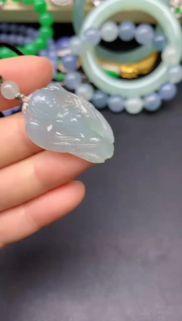 颈饰未镶嵌翡翠151-雪姐翡翠天天见