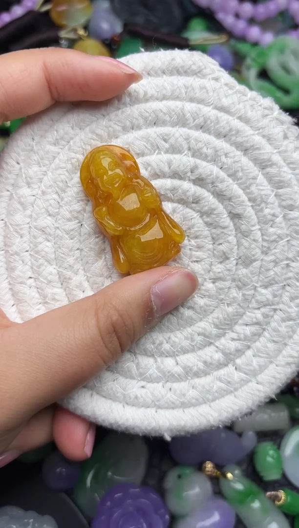 颈饰未镶嵌翡翠缅甸翡翠吊坠