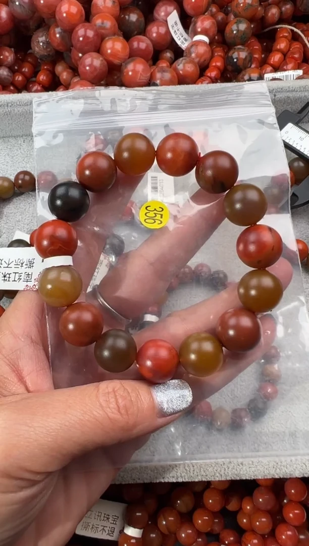 未镶嵌手串南红玛瑙14+