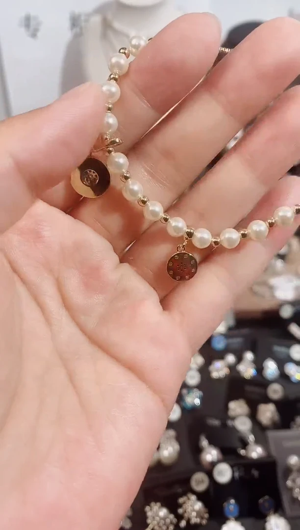 铜合金无925银手链7207