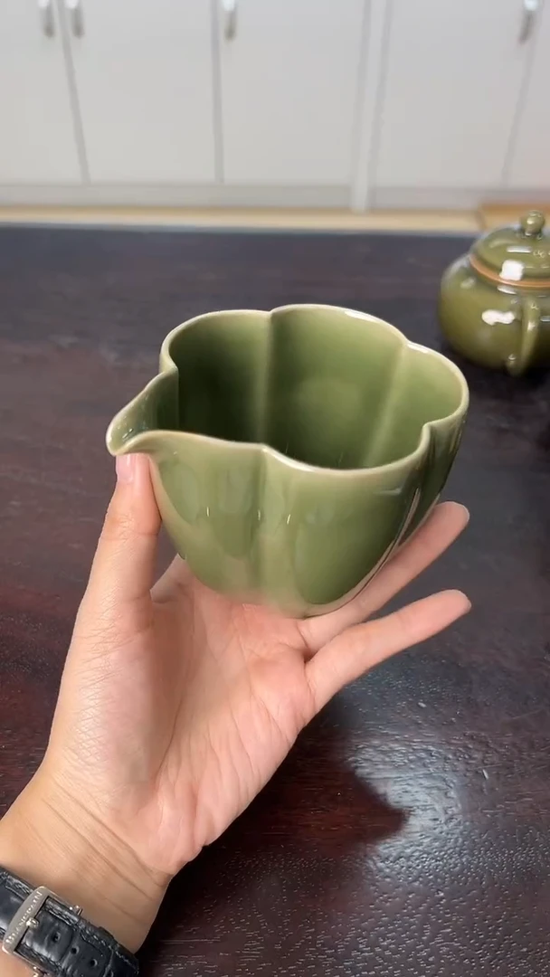 龙泉云间青瓷小米茶器
