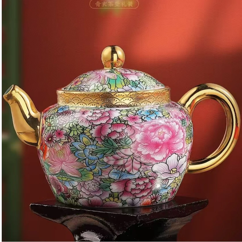 秋香茶具 五言六器如意中式芳菲青衣壶家用大容量泡茶壶-5901