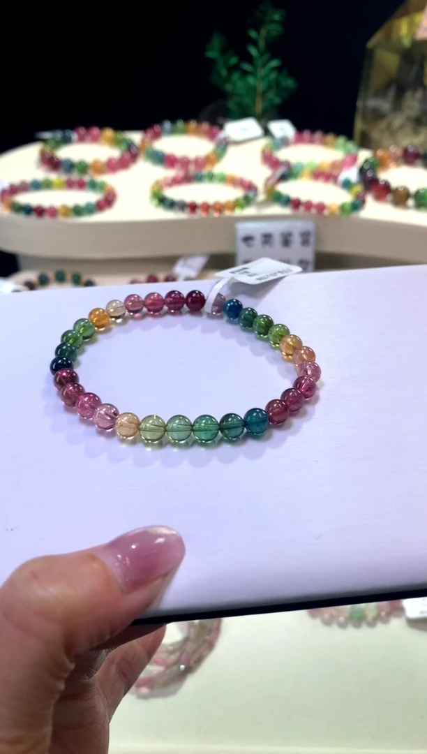 【闪购商品】碧玺手链未镶嵌【梦源珠宝】天然碧玺单圈手链