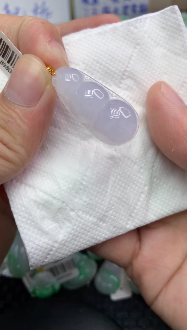 翡翠18K金镶嵌颈饰1111111