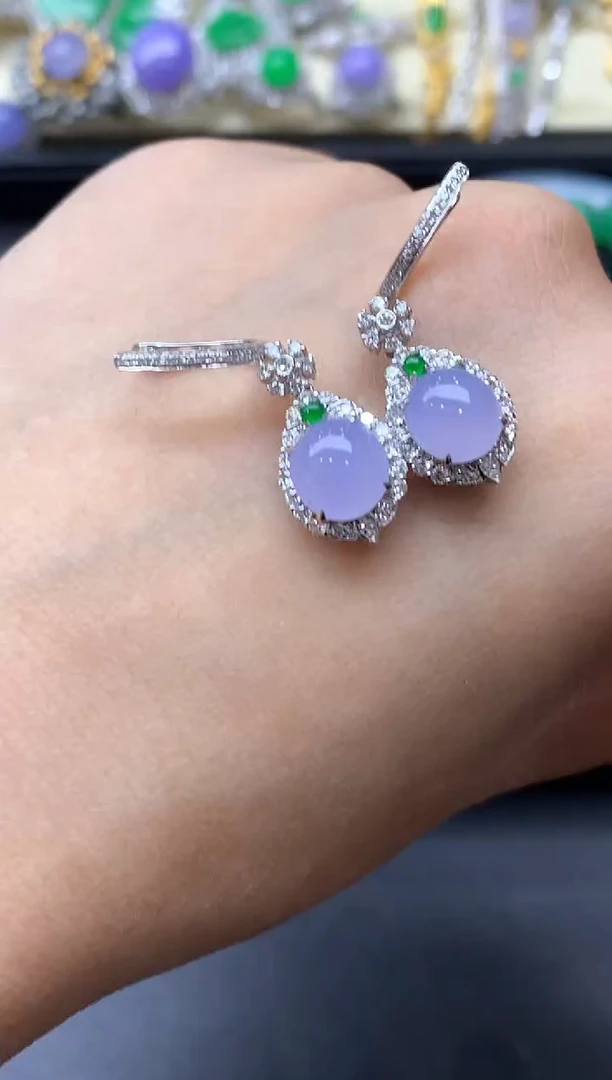 颈饰18K金镶嵌翡翠773-中国好珍宝