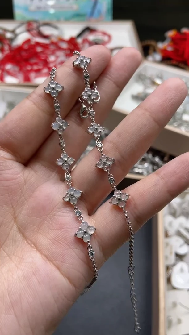 颈饰未镶嵌翡翠天然翡翠a货38多样性发一