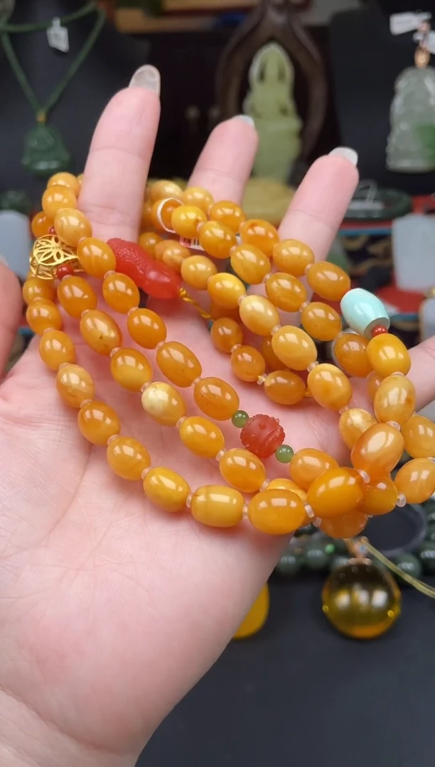 蜜蜡颈饰未镶嵌项链多样性发其一sm69