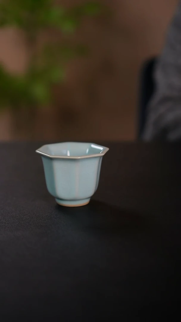 杯子原产地原矿釉非遗传承 八方杯2支 简包