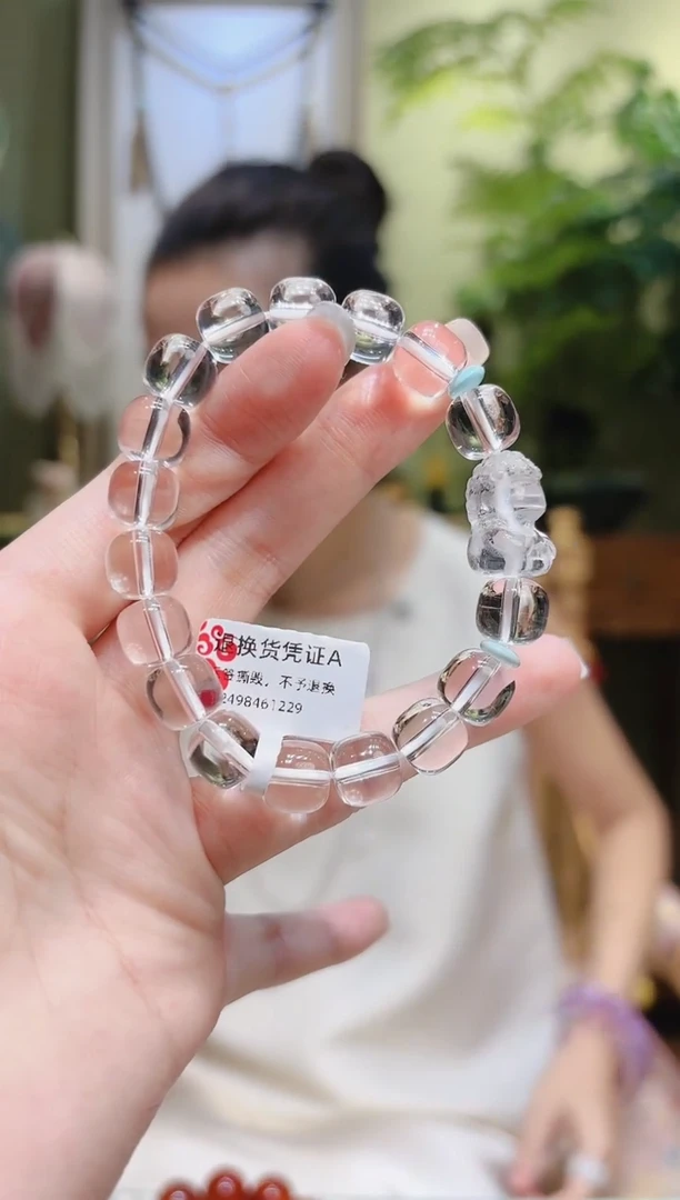 【闪购商品】水晶手串未镶嵌无相佛白水晶手串