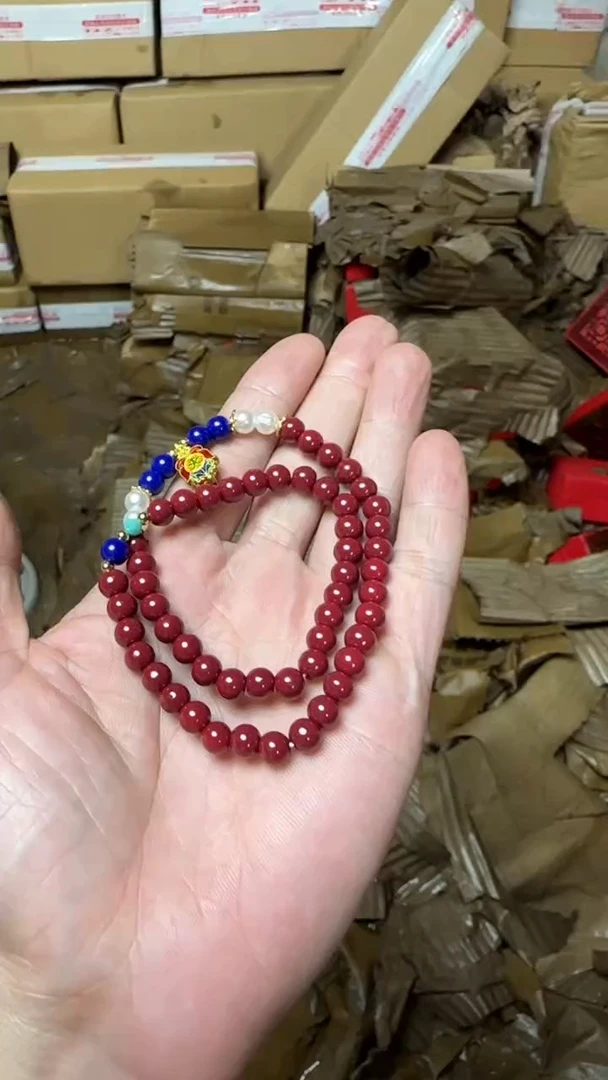 手串朱砂双圈QL78