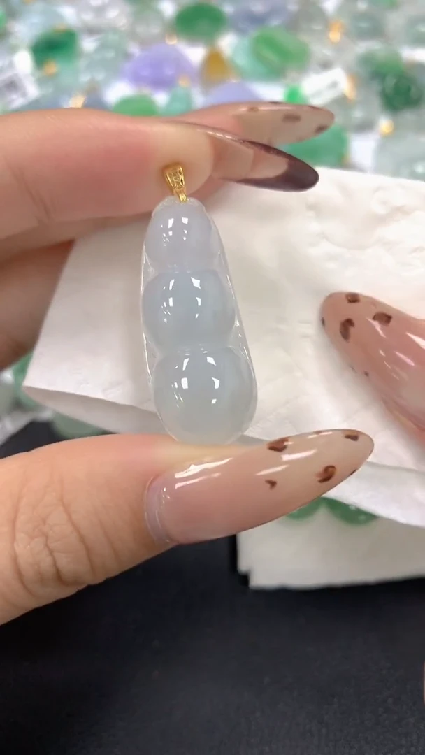 颈饰银S925镶嵌翡翠a货假一赔三支持复检百元上9元证书费自理