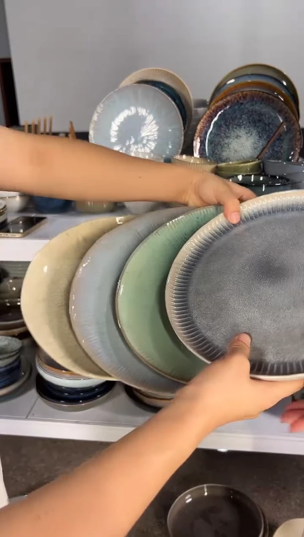 陶瓷外贸尾货瑕疵满20包邮X4大盘