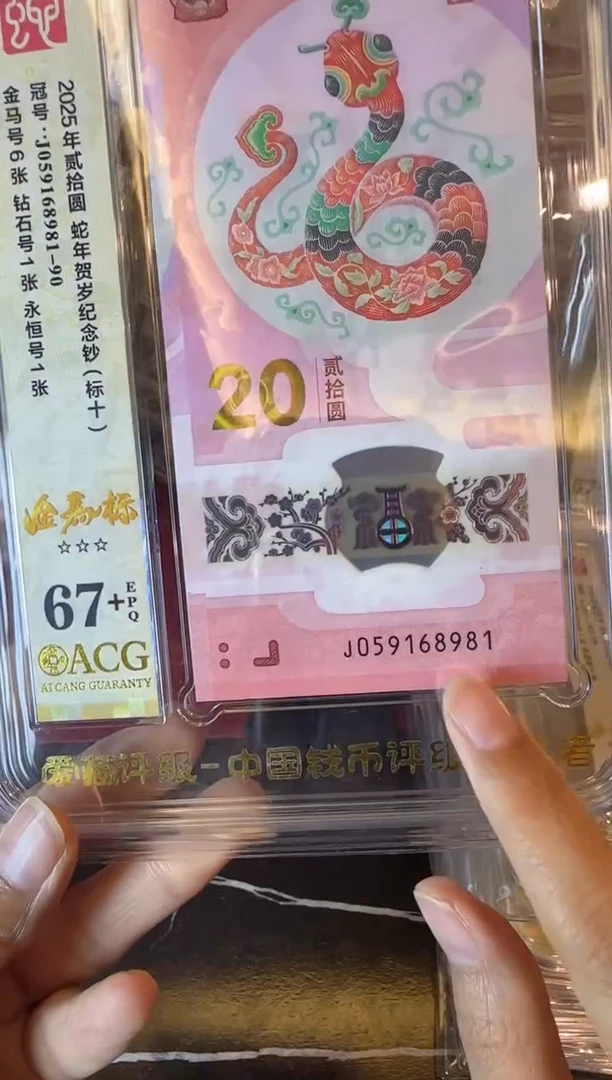 塑料2025 蛇钞 爱藏标十 如图 啊啊啊
