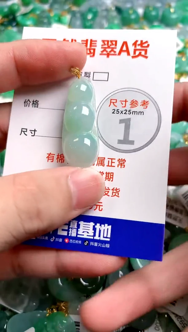 翡翠18K金镶嵌颈饰1036722723