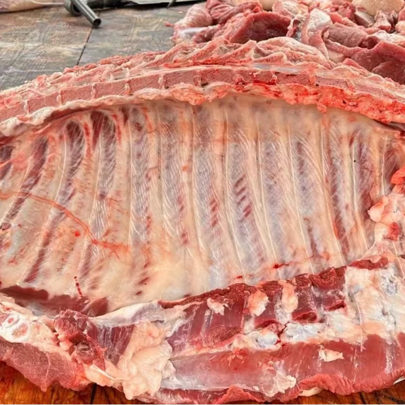 【排骨】散养黑年猪肉排骨 一年以上大年猪称重斤数