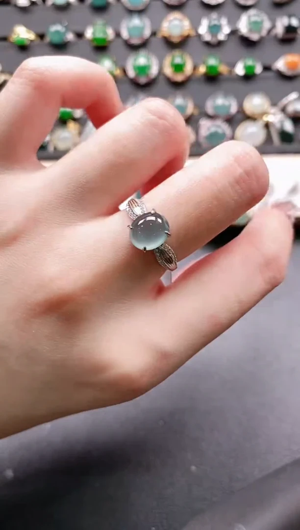 【闪购商品】翡翠戒指银S925镶嵌11111111