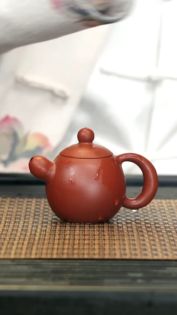 【闪购商品】紫砂茶壶33道洪龙蛋 朱泥