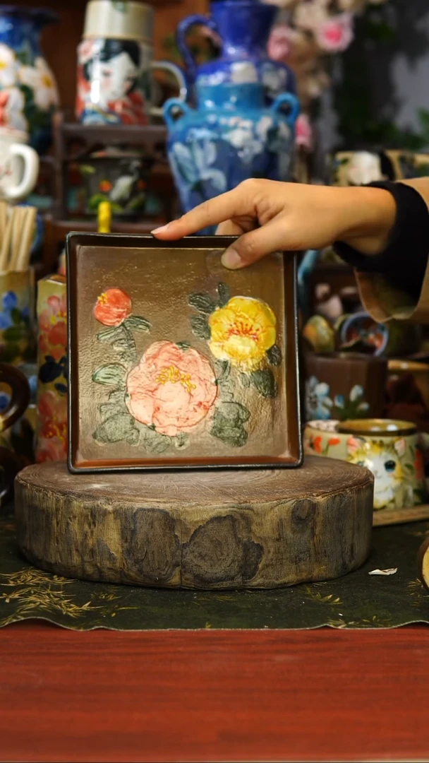 花瓶/杯子/碗203景德镇手工高温釉下彩