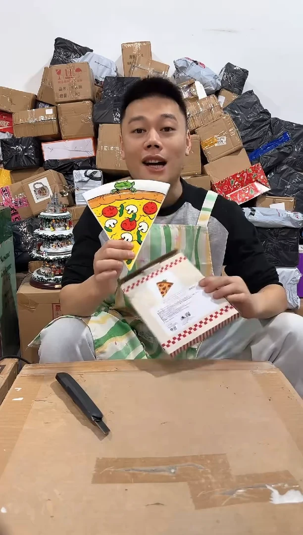 瓷片原盒三眼仔披萨盘