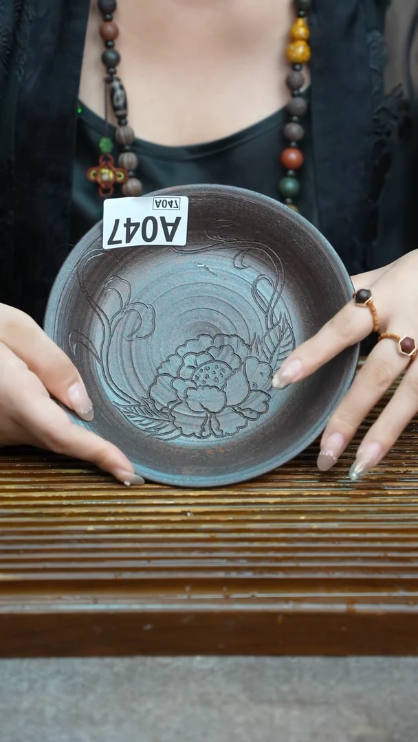 万古烧粗陶手工茶具