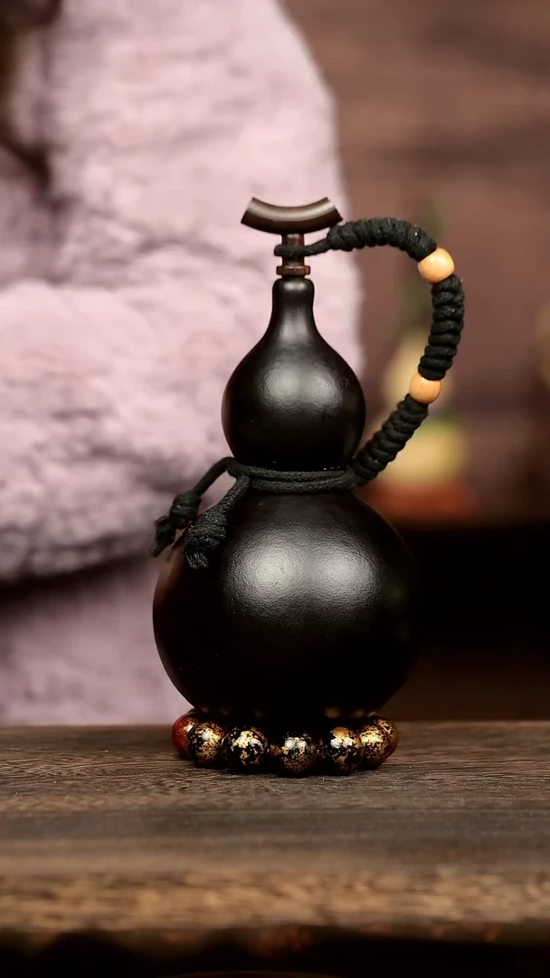 217号中药煮色 大漆葫芦水壶/酒壶 一物一拍