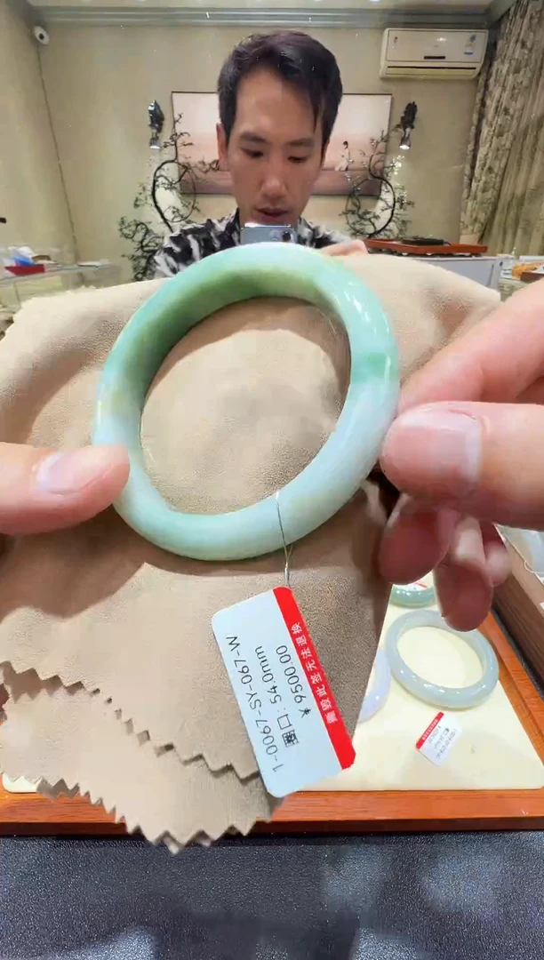 纯天然缅甸A货翡翠手镯54-55mm-1-67号