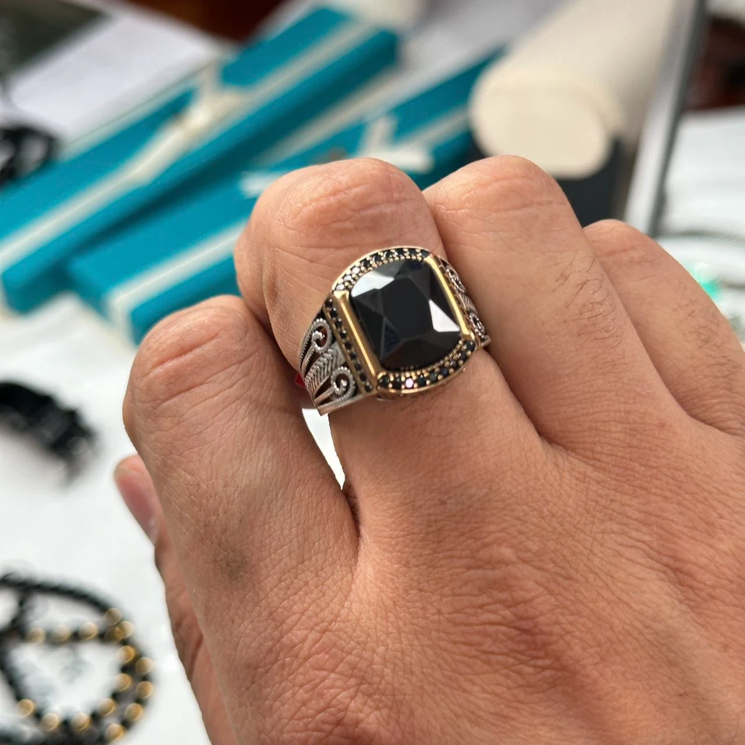 足银莫桑石戒指 爱敏纯银首饰戒指